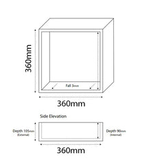Shower Wall Niche - Various Sizes
