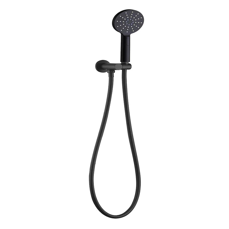Round Hand Shower On Holder - Various Colours