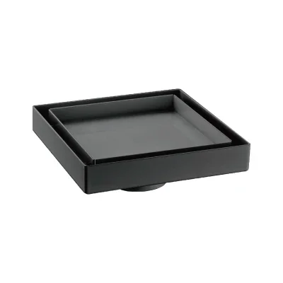 Low Profile Square Tile Insert Shower Floor Waste 133x133mm (50mm Outlet) - Various Colours