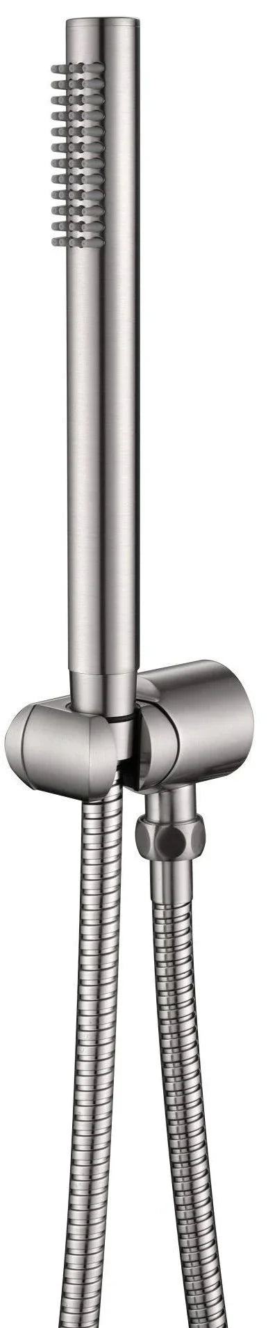 Round Slim Hand Shower On Holder - Various Colours
