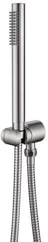 Round Slim Hand Shower On Holder - Various Colours