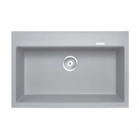 Granite Black Single Bowl Kitchen Topmount Sink 780x510mm - Various Colours