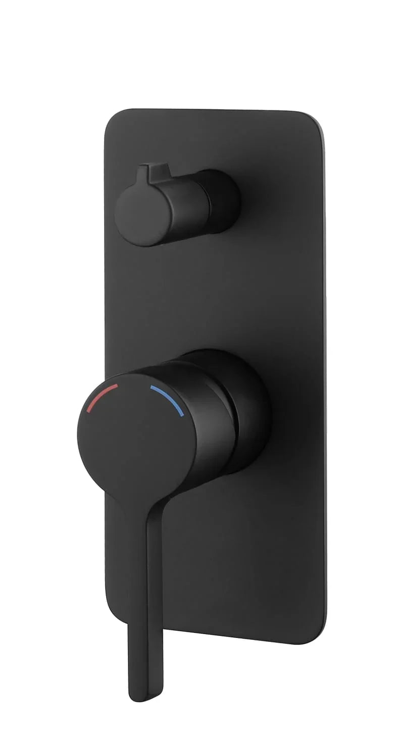 SMD19 Solid Pin Handle Shower / Bath Mixer with Diverter - Various Colours