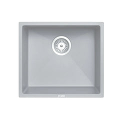 Granite Black Single Bowl Undermount / Topmount Sink 457x406mm - Various Colours
