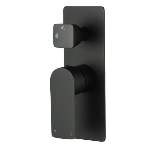 SMD23 Soft Square Shower / Bath Mixer with Diverter - Various Colours