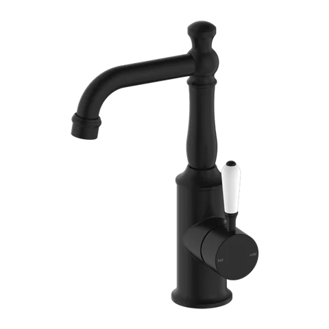 Nero Tapware BM33 York Basin Mixer with Metal/Porcelain Lever - Various Colours