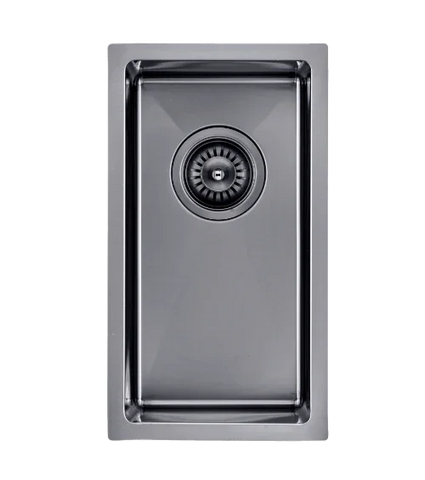 Single Bowl Drop in/Undermount Kitchen / Laundry Sink 250x440mm - Various Colours