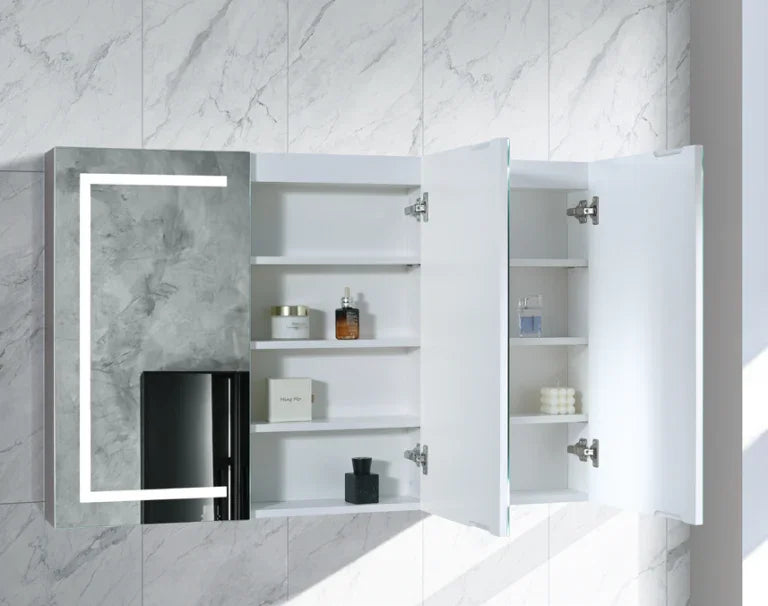 Rectangular LED Mirror Cabinet 750/900/1200x750mm - Various Colours