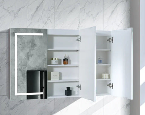 Rectangular LED Mirror Cabinet 750/900/1200x750mm - Various Colours