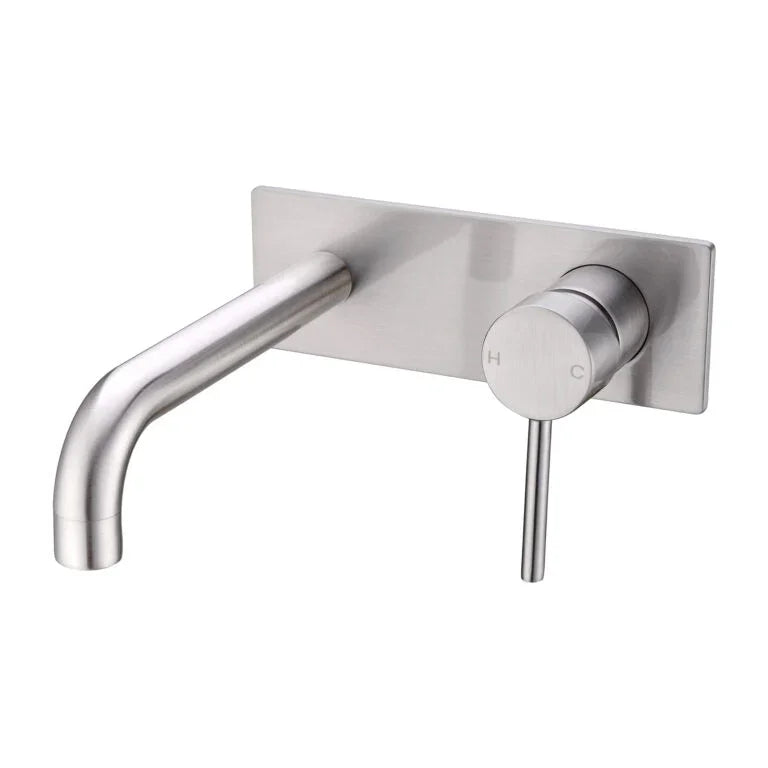 Nero Tapware WBM08 Dolce Round Wall Basin/Bath Mixer Set with Spout - Various Colours