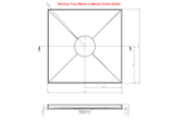 900x900mm Centre Waste Outlet Tile Over Shower Tray - Floor Display Clearance