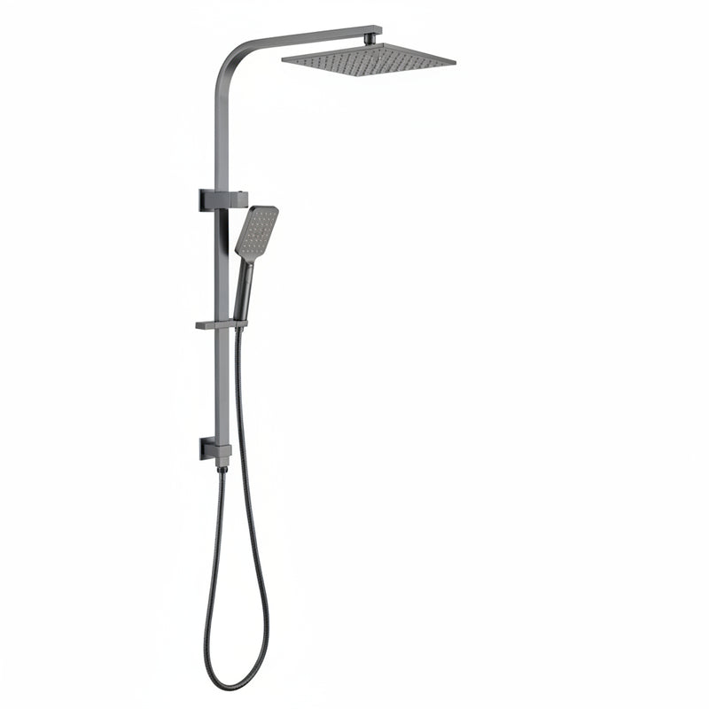 Metro Square Dual Shower Rail - Various Colours
