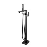 Square Freestanding Bath Mixer/Filler with Hand Shower Set - Various Colours