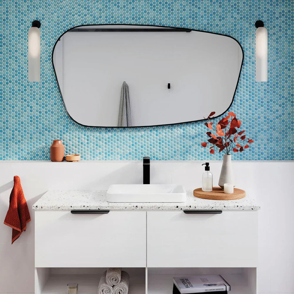 Capriccio Shape Mirror 650x1200mm with frame - Various Colours (Frame)