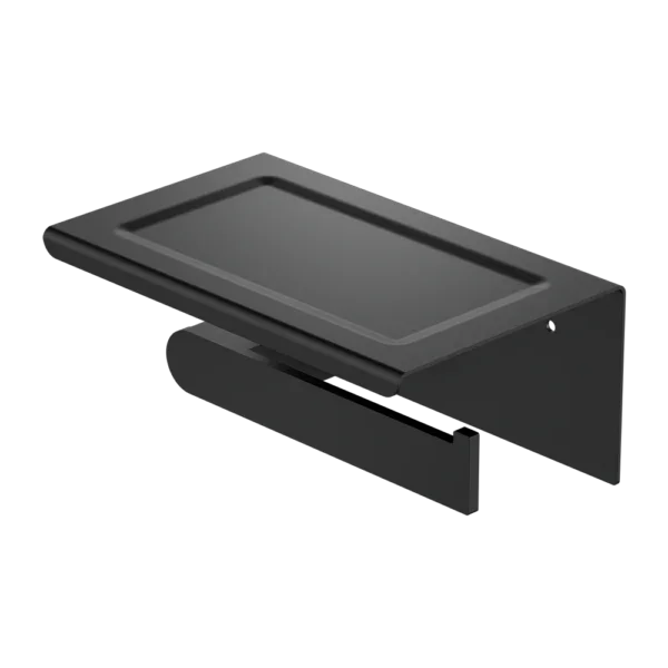 Ecco Toilet Roll Holder with Shelf - Various Colours