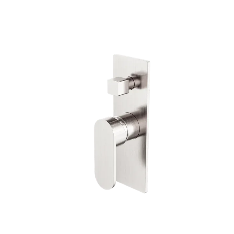 Ecco Shower / Bath Mixer with Diverter (Rectangle Backplate) - Various Colours