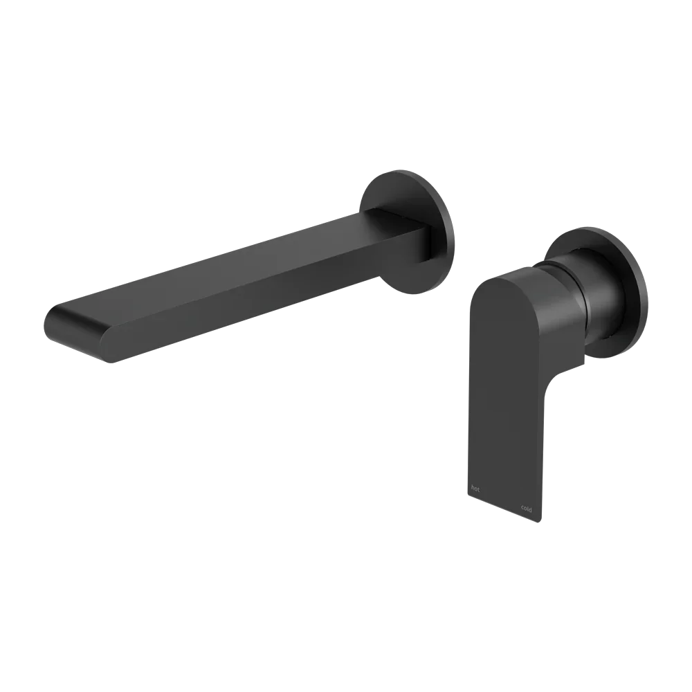 Nero Tapware WBM26 Bianca Wall Basin/Bath Mixer Set (Separate Backplate) with 187mm Reach Spout - Various Colours