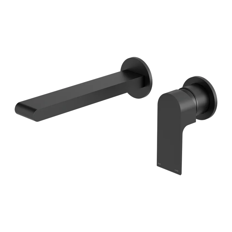 Nero Tapware WBM26 Bianca Wall Basin/Bath Mixer Set (Separate Backplate) with 187mm Reach Spout - Various Colours