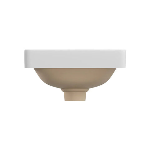 Tranquil Square Semi-Inset Ceramic Basin with Overflow 345x345mm - Various Colours
