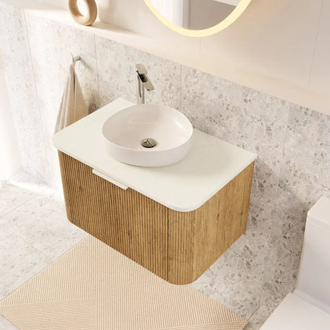 Pebble Above Counter Ceramic Basin 400x395mm - Various Colours