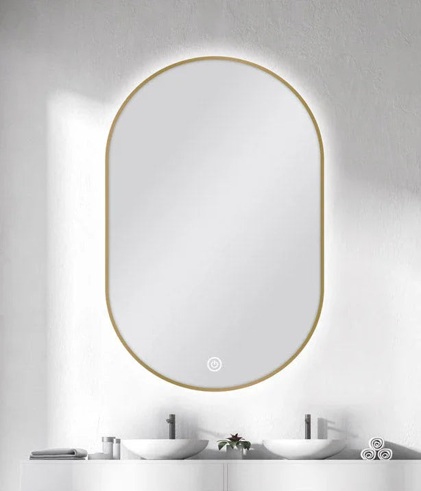 Oval Framed LED Mirror with Demister - Frame
