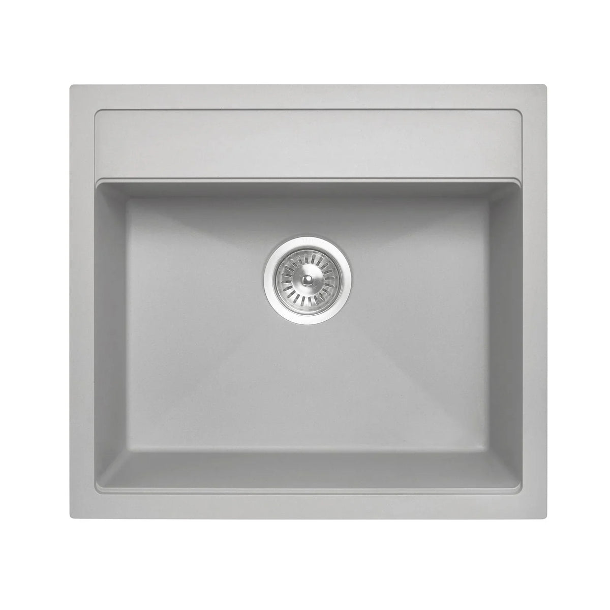 Granite Black Single Bowl Kitchen Topmount Sink 560x510mm - Various Colours