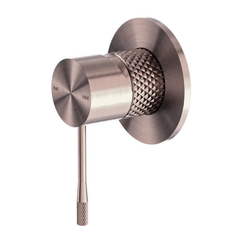 Nero SM36 Opal Cross Hatched Shower / Bath Mixer (80mm Backplate) - Various Colours