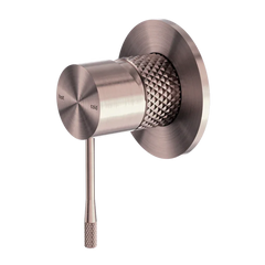 SM36 Opal Cross Hatched Shower / Bath Mixer (80mm Backplate) - Various Colours