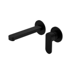 Nero Tapware WBM14 Ecco Oval Wall Basin/Bath Mixer Set (Separate Backplate) with Spout - Various Colours