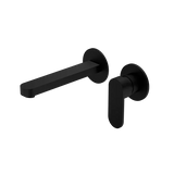 WBM14 Ecco Oval Wall Basin/Bath Mixer Set (Separate Backplate) with Spout - Various Colours