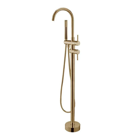 Round Freestanding Bath Mixer/Filler with Hand Shower Set - Various Colours