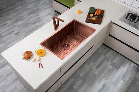 Single Bowl Sink Undermount/Topmount Stainless Sink 762x457mm - Various Colours