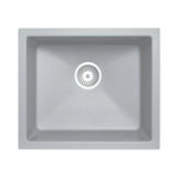 Granite Black Single Bowl Undermount / Topmount Sink 533x457mm - Various Colours