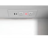 Soft Square LED Mirror Cabinet 900/1200/1500x750mm - Matte White