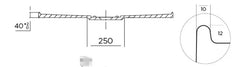 Metro Low Profile Polymarble Shower Base with Stonelite Waste Cover - Various Sizes