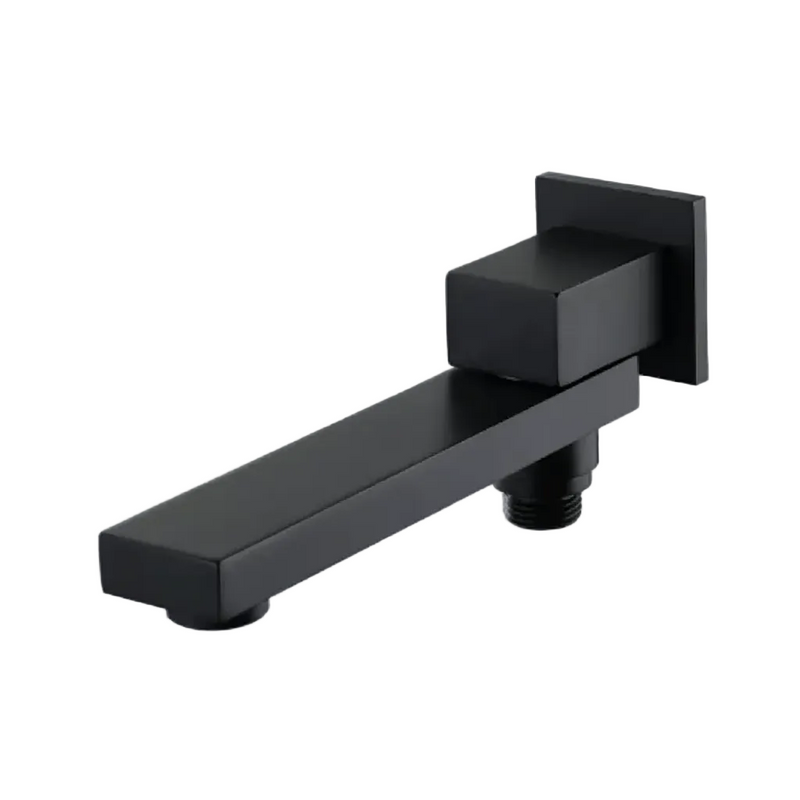 Square Bath Wall Swviel Spout with Built-in Diverter - Various Colours