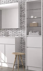 Fingerpull Freestanding Tallboy & Storage Cabinet - 400x400x1800mm