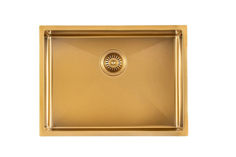 Single Bowl Drop in/Undermount Kitchen Sink 600x450mm - Various Colours