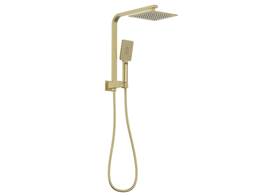 Square Compact Dual Shower Rail - Various Colours