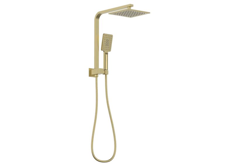 Square Compact Dual Shower Rail - Various Colours
