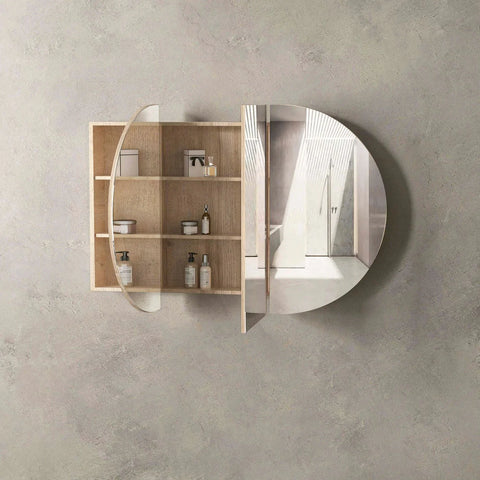 Oval Mirror Cabinet Pencil Edge 900x600 / 1200x750 / 1500x900mm - Various Colours