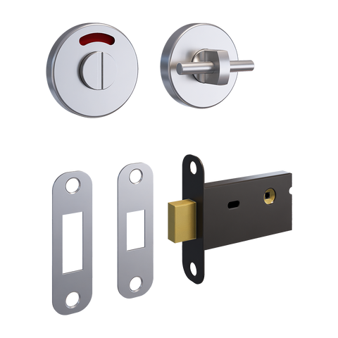 400A Morticed Lock & Indicator Set in Satin Stainless Steel - 400A_LOCK_SS
