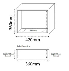 Shower Wall Niche - Various Sizes