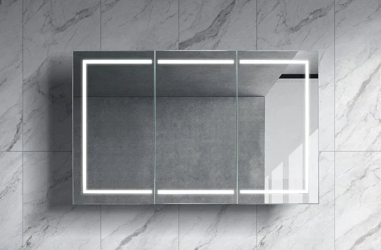 Rectangular LED Mirror Cabinet 750/900/1200x750mm - Various Colours
