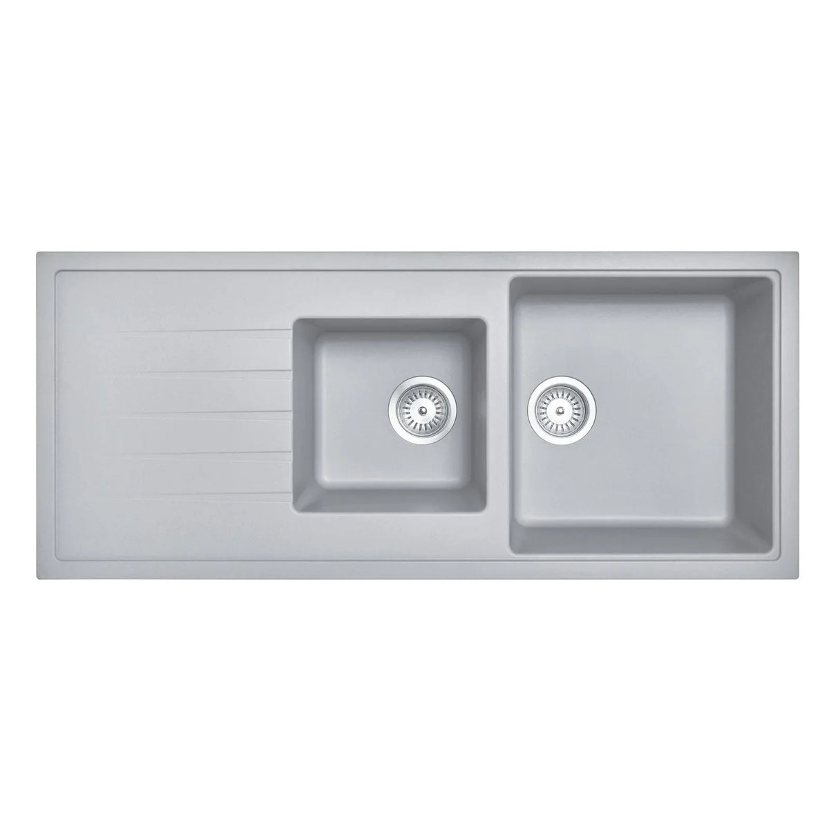 Granite Black Double Bowls Topmount Kitchen Sink 1160x500mm - Various Colours