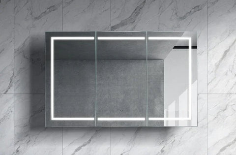 Rectangular LED Mirror Cabinet 750/900/1200x750mm - Various Colours