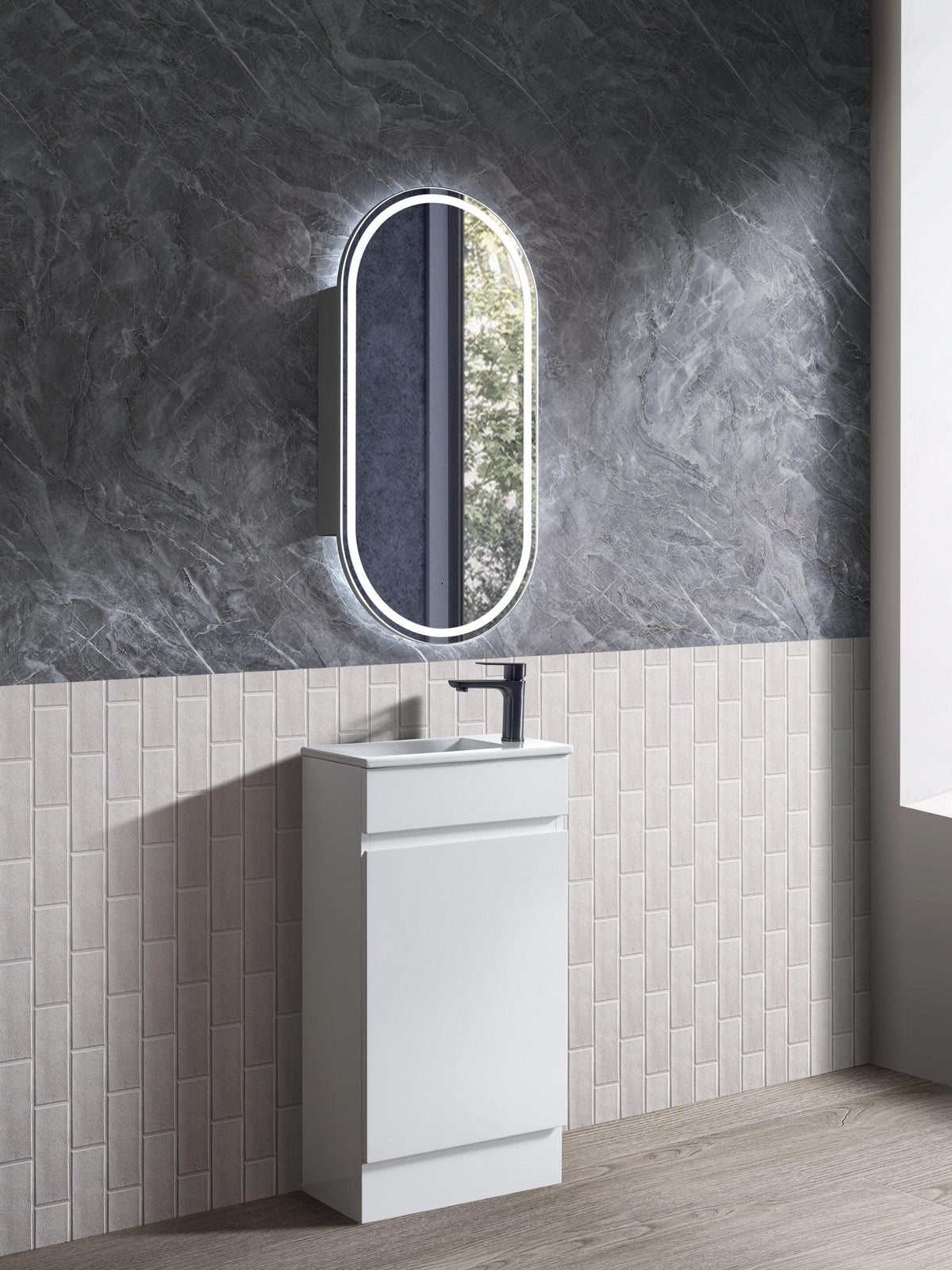 BV40 Compact Freestanding Vanity 465x260mm - Various Colours