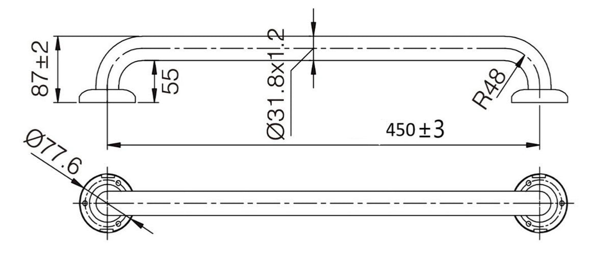CARE Grab Rail Straight