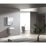 BV61WH Compact Fingerpull Wall Hung Vanity 480x350mm - Various Colours