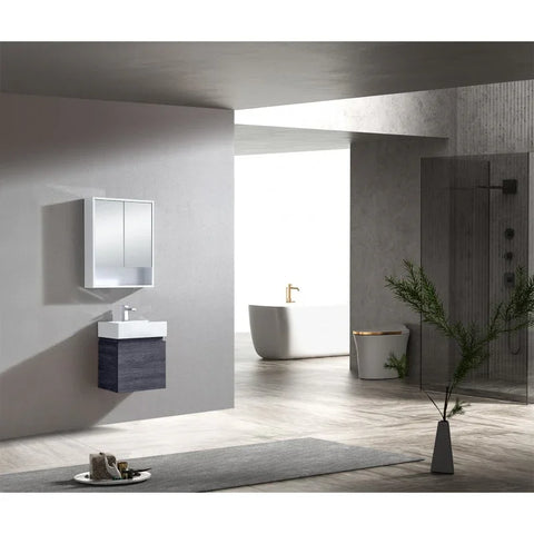 BV66WH Compact Fingerpull Wall Hung Vanity 480x350mm - Various Colours
